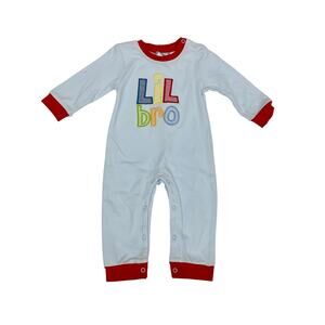 NWT Three Sisters 9M Lil Brother Romper
